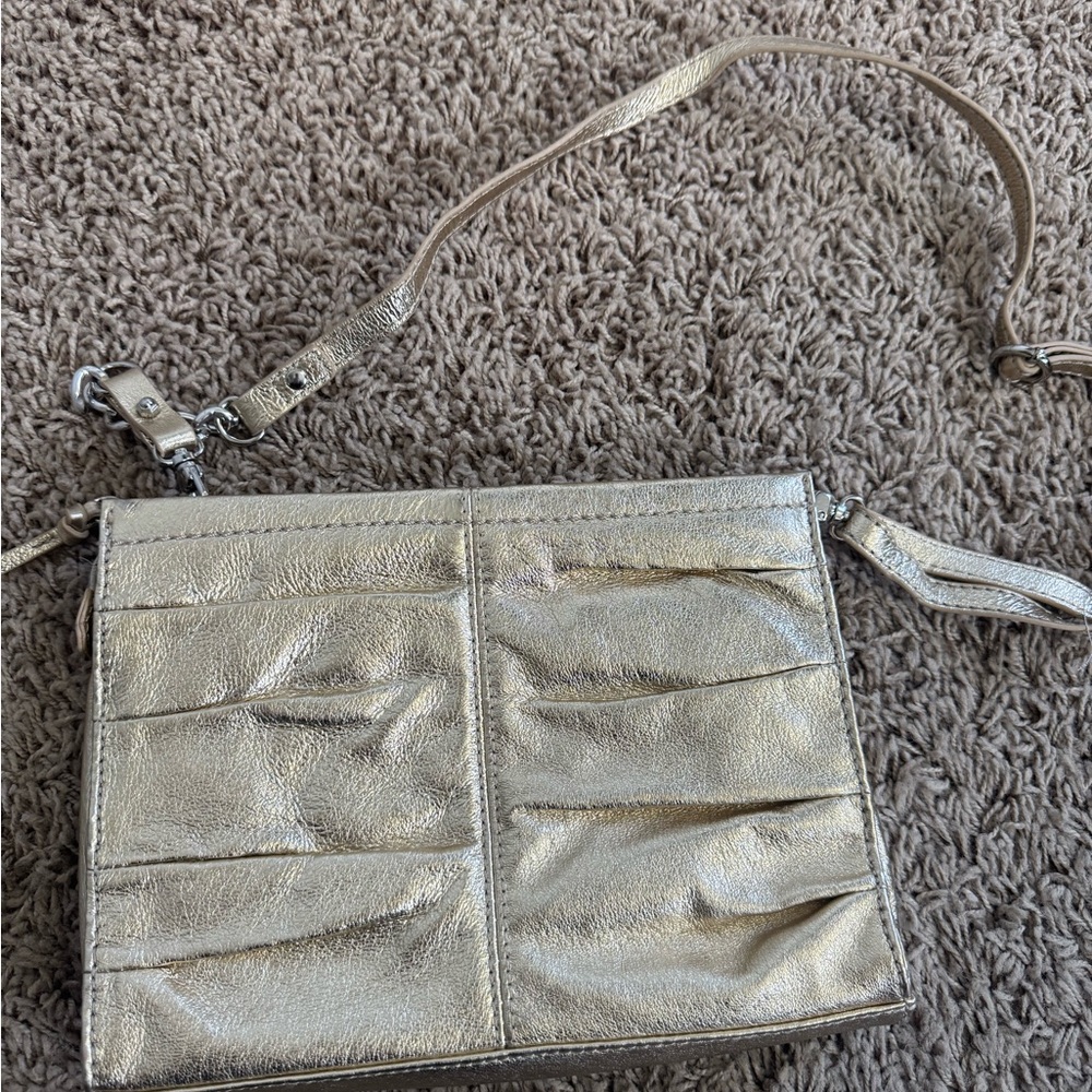 The Sak Silver Crossbody Bag